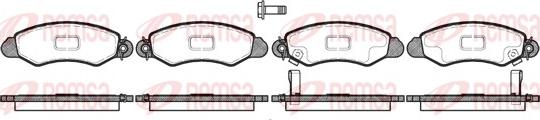 Remsa 0702.02 - Kit de plaquettes de frein, frein à disque cwaw.fr