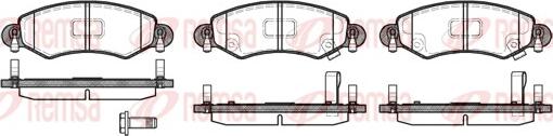 Remsa 0702.12 - Kit de plaquettes de frein, frein à disque cwaw.fr