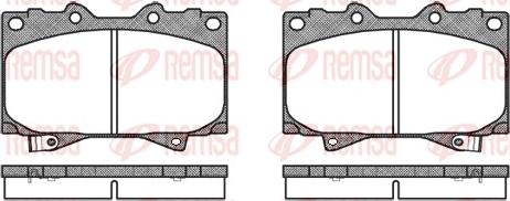 Remsa 0707.04 - Kit de plaquettes de frein, frein à disque cwaw.fr