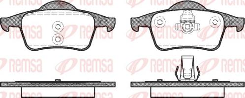 Remsa 0714.00 - Kit de plaquettes de frein, frein à disque cwaw.fr