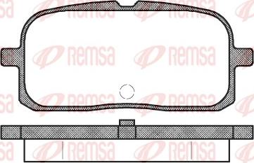 Remsa 0715.00 - Kit de plaquettes de frein, frein à disque cwaw.fr