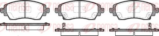 Remsa 0716.02 - Kit de plaquettes de frein, frein à disque cwaw.fr