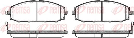 Remsa 0711.04 - Kit de plaquettes de frein, frein à disque cwaw.fr