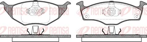 Remsa 0718.00 - Kit de plaquettes de frein, frein à disque cwaw.fr