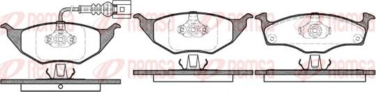 Remsa 0718.11 - Kit de plaquettes de frein, frein à disque cwaw.fr