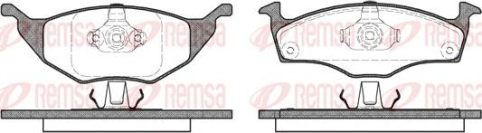 Remsa 0718.20 - Kit de plaquettes de frein, frein à disque cwaw.fr