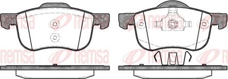 Remsa 0713.00 - Kit de plaquettes de frein, frein à disque cwaw.fr