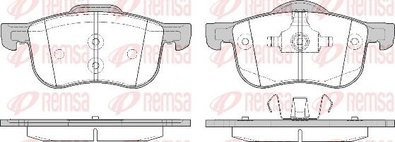 Remsa 0713.10 - Kit de plaquettes de frein, frein à disque cwaw.fr