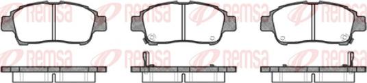 Remsa 0712.02 - Kit de plaquettes de frein, frein à disque cwaw.fr