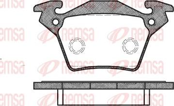 Remsa 0717.00 - Kit de plaquettes de frein, frein à disque cwaw.fr