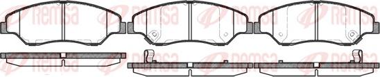 Remsa 0739.02 - Kit de plaquettes de frein, frein à disque cwaw.fr