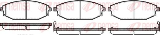 Remsa 0734.02 - Kit de plaquettes de frein, frein à disque cwaw.fr