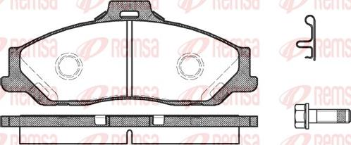 Remsa 0730.01 - Kit de plaquettes de frein, frein à disque cwaw.fr