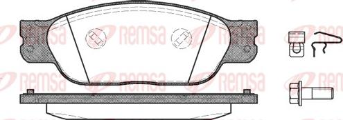 Remsa 0731.00 - Kit de plaquettes de frein, frein à disque cwaw.fr