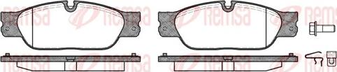 Remsa 0731.20 - Kit de plaquettes de frein, frein à disque cwaw.fr