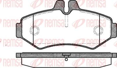 Remsa 0733.00 - Kit de plaquettes de frein, frein à disque cwaw.fr