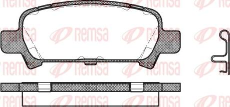 Remsa 0729.02 - Kit de plaquettes de frein, frein à disque cwaw.fr