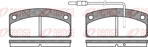 Remsa 0725.02 - Kit de plaquettes de frein, frein à disque cwaw.fr