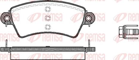 Remsa 0726.00 - Kit de plaquettes de frein, frein à disque cwaw.fr