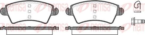 Remsa 0726.10 - Kit de plaquettes de frein, frein à disque cwaw.fr