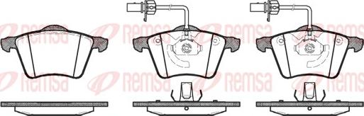 Remsa 0721.02 - Kit de plaquettes de frein, frein à disque cwaw.fr