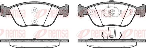 Remsa 0722.00 - Kit de plaquettes de frein, frein à disque cwaw.fr