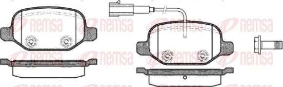 Remsa 0727.02 - Kit de plaquettes de frein, frein à disque cwaw.fr