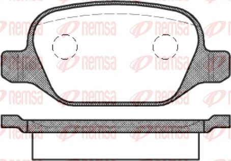 Remsa 0727.10 - Kit de plaquettes de frein, frein à disque cwaw.fr