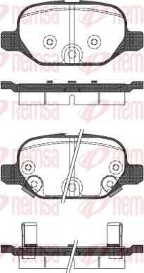 Remsa 0727.32 - Kit de plaquettes de frein, frein à disque cwaw.fr