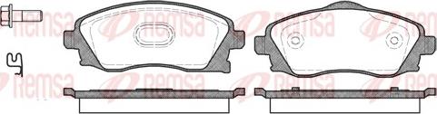 Remsa 0774.02 - Kit de plaquettes de frein, frein à disque cwaw.fr