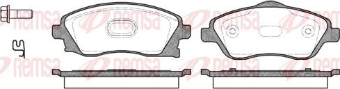 Remsa 0774.12 - Kit de plaquettes de frein, frein à disque cwaw.fr