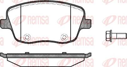 Remsa 0775.00 - Kit de plaquettes de frein, frein à disque cwaw.fr