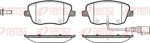 Remsa 0775.01 - Kit de plaquettes de frein, frein à disque cwaw.fr