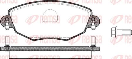 Remsa 0776.00 - Kit de plaquettes de frein, frein à disque cwaw.fr