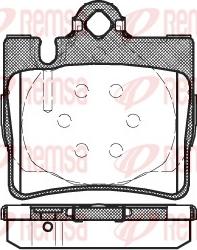 Remsa 0770.00 - Kit de plaquettes de frein, frein à disque cwaw.fr