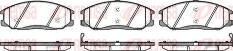 Remsa 0771.02 - Kit de plaquettes de frein, frein à disque cwaw.fr