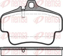 Remsa 0773.00 - Kit de plaquettes de frein, frein à disque cwaw.fr