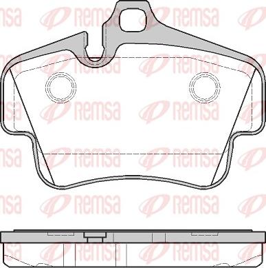 Remsa 0773.30 - Kit de plaquettes de frein, frein à disque cwaw.fr