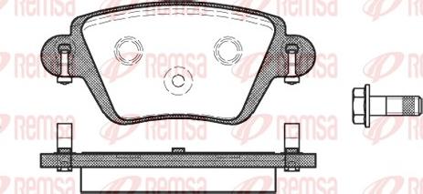 Remsa 0777.10 - Kit de plaquettes de frein, frein à disque cwaw.fr