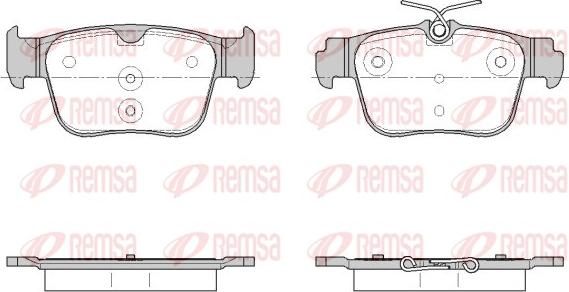 Remsa 1945.00 - Kit de plaquettes de frein, frein à disque cwaw.fr