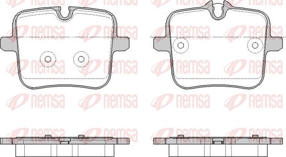 Remsa 1954.00 - Kit de plaquettes de frein, frein à disque cwaw.fr