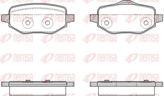 Remsa 1952.00 - Kit de plaquettes de frein, frein à disque cwaw.fr