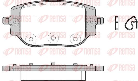 Remsa 1965.00 - Kit de plaquettes de frein, frein à disque cwaw.fr