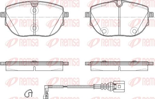 Remsa 1920.01 - Kit de plaquettes de frein, frein à disque cwaw.fr