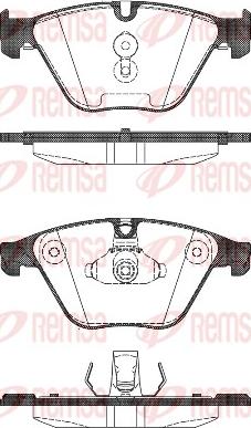 Remsa 1496.00 - Kit de plaquettes de frein, frein à disque cwaw.fr