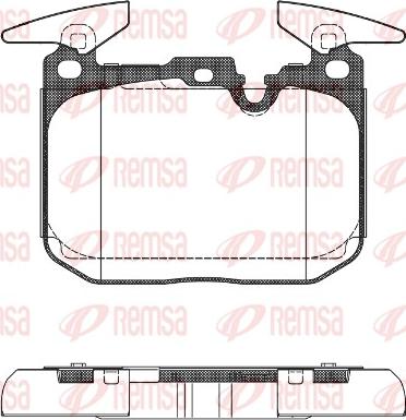 Remsa 1491.00 - Kit de plaquettes de frein, frein à disque cwaw.fr