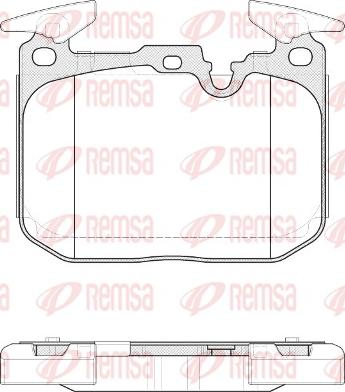 Remsa 1491.10 - Kit de plaquettes de frein, frein à disque cwaw.fr