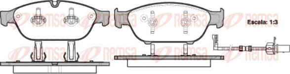 Remsa 1441.02 - Kit de plaquettes de frein, frein à disque cwaw.fr