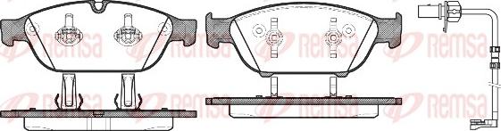 Remsa 1441.12 - Kit de plaquettes de frein, frein à disque cwaw.fr