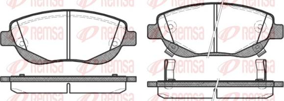 Remsa 1448.02 - Kit de plaquettes de frein, frein à disque cwaw.fr